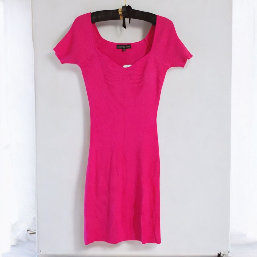 Almost Famous Fuchsia Body-Con Dress - Picture 2 of 4